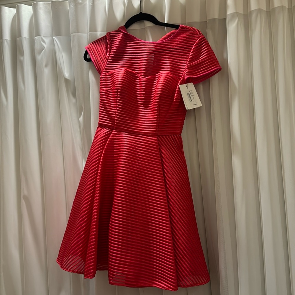 Ted Baker fuchsia dress size 0 never worn tags on